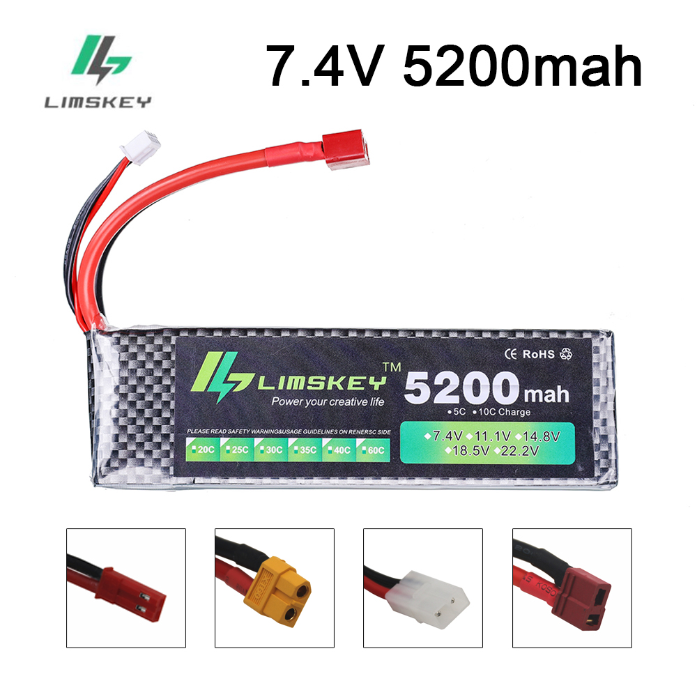 Drone Lipo Battery - Limskey Power batería 7,4 V 5200mAh