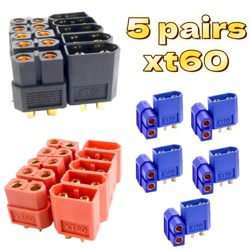 Drone Lipo Battery - 5 Pares de Conectores de Bala