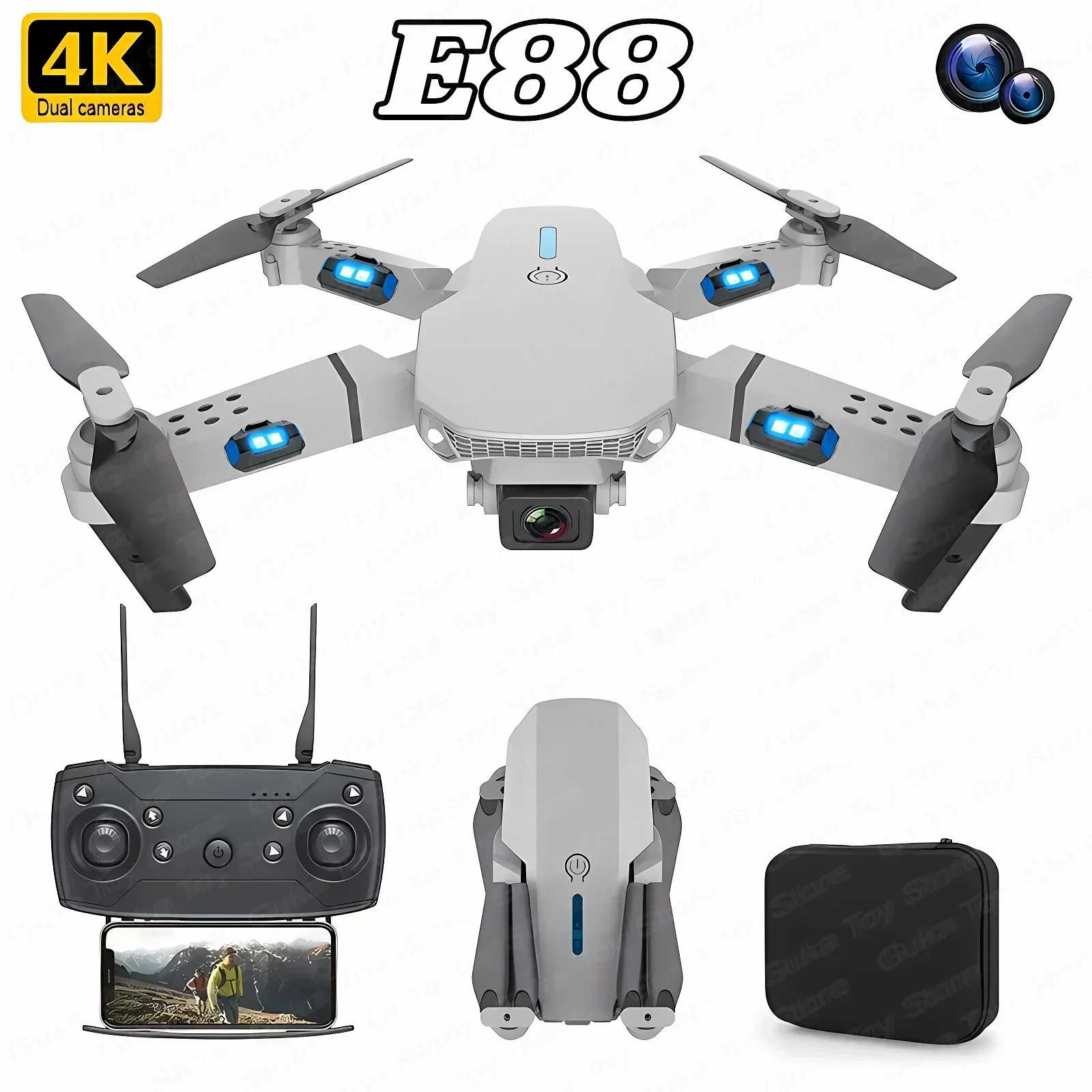 Drone Rc Not Connected - Nuevo Dron E88 Pro Wifi Fpv