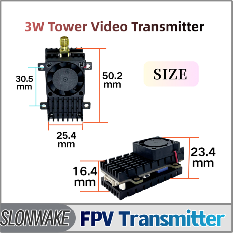 Drone Rc Transmitter And Receiver - SLONWAKE 5,8G 3000mW simulación VTX FPV