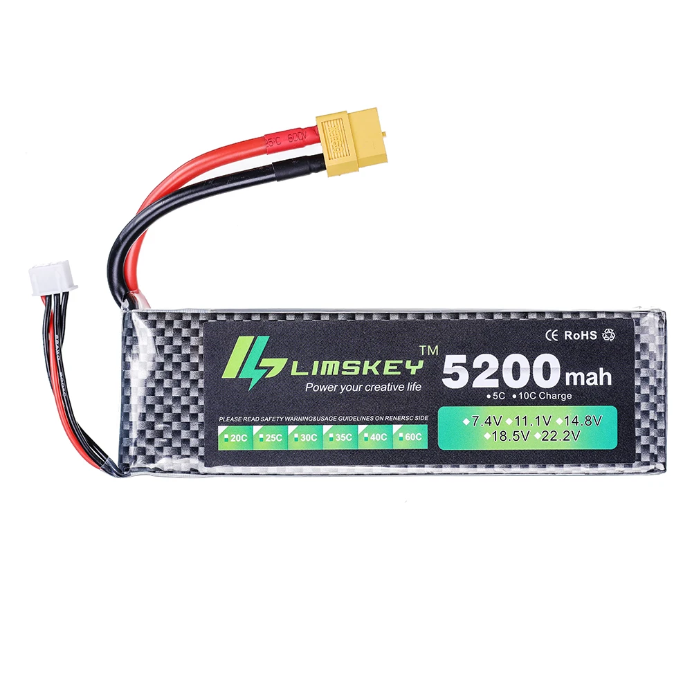 Limskey Power batería 7,4 V 52 - Drone Lipo Battery reseña y precio
