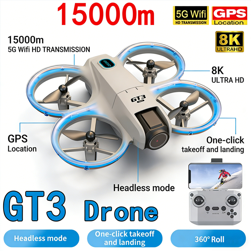 Nuevo GT3 MAX Drone 8K HD foto - Drone Without Rc reseña y precio