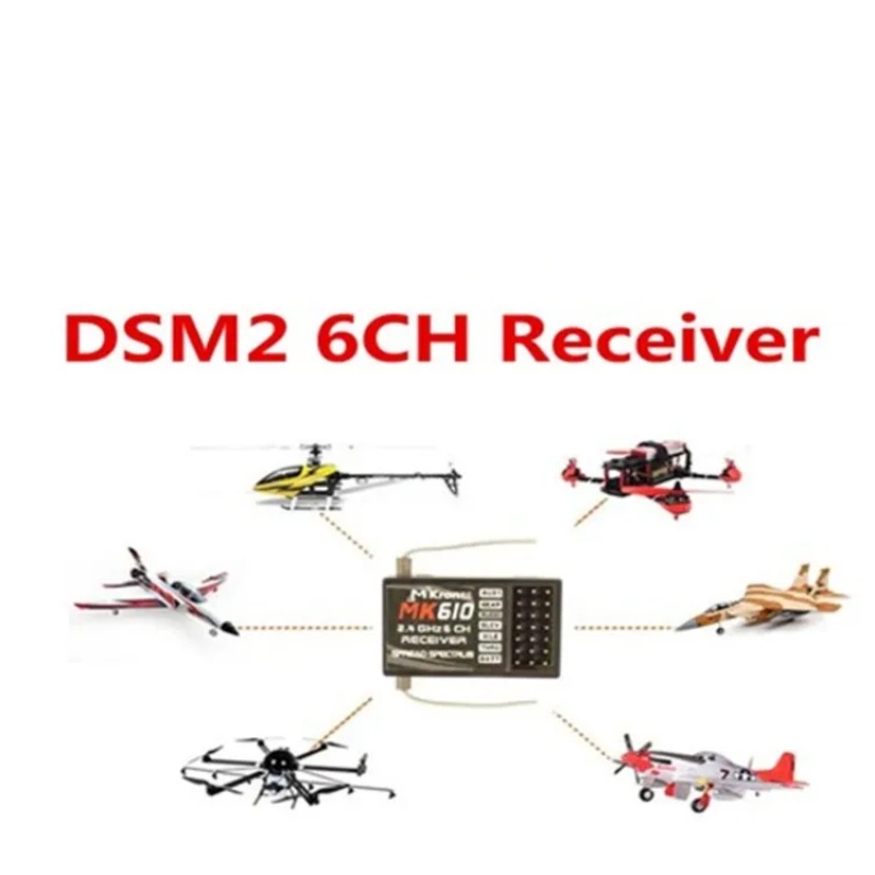 Receptor DSM2 MK610 AR6100 2,4 - Drone Rc Transmitter And Receiver reseña y precio
