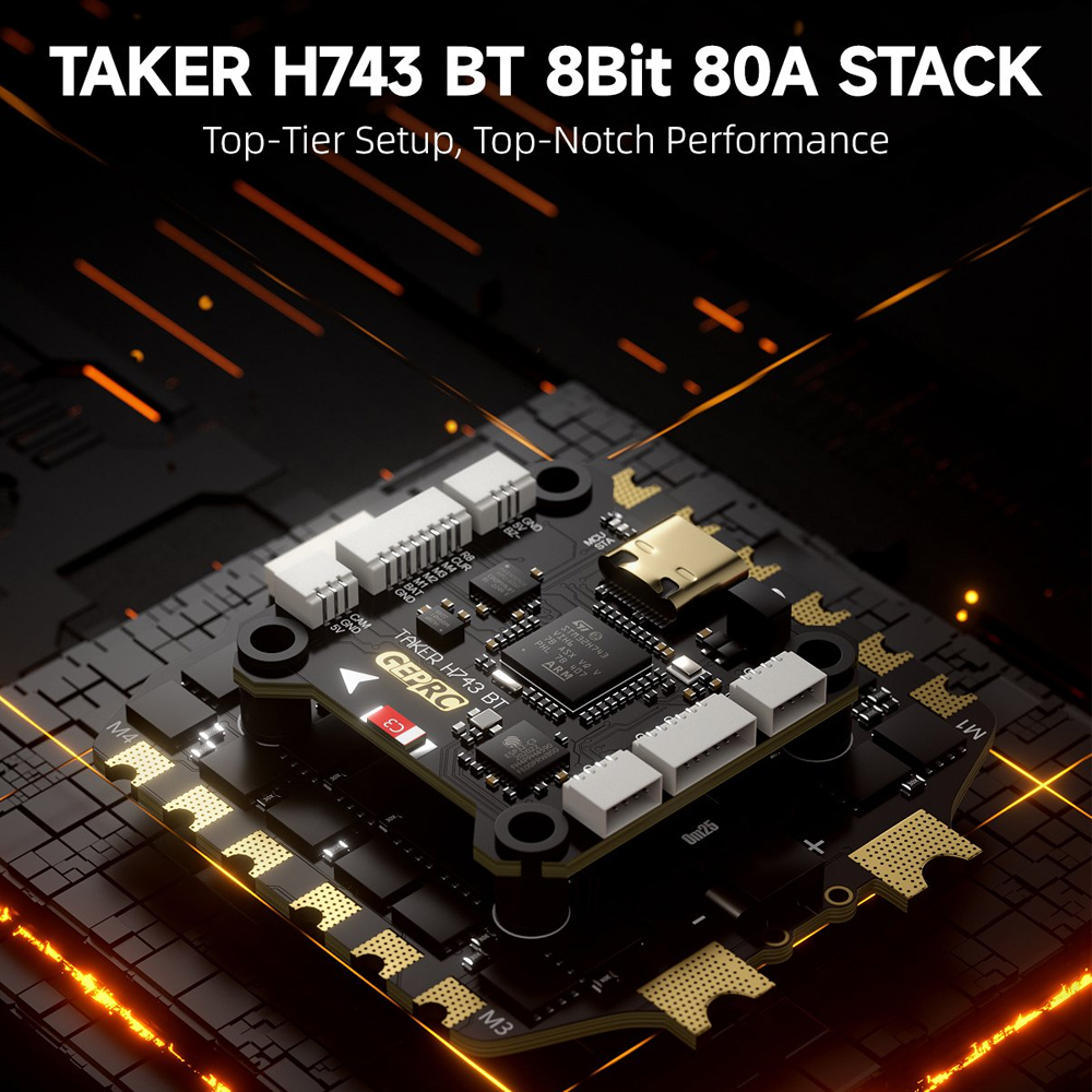 GEPRC TAKER H743 BT 8Bit 80A S - Drone Tech Rc reseña y precio