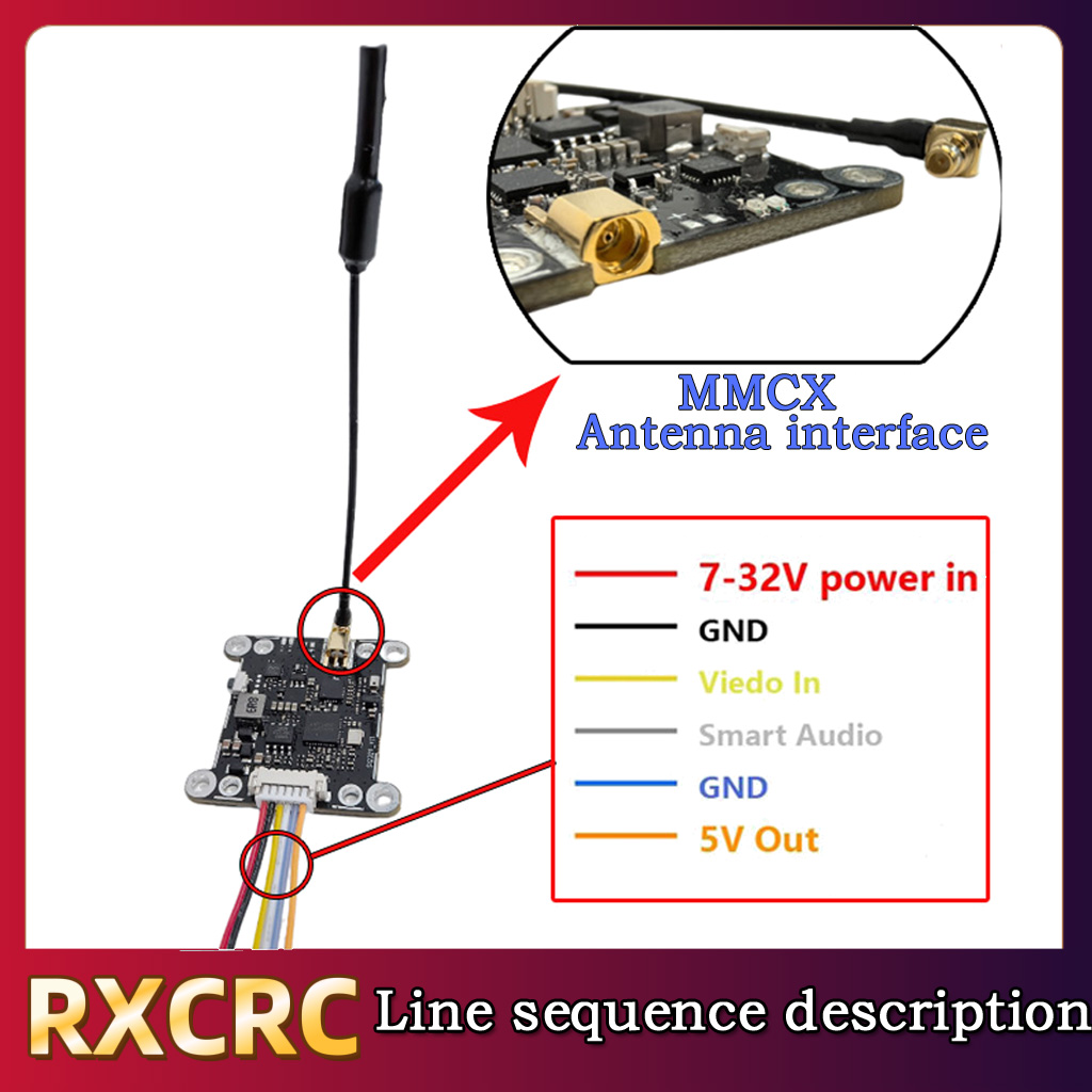 Módulo RXCRC 5.8G 48CH 1.6W VT - Drone Rc Transmitter And Receiver reseña y precio