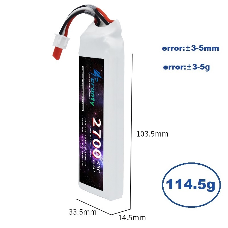 1/3 Uds 2S 7,4 V batería Lipo  - Drone Tech Rc reseña y precio