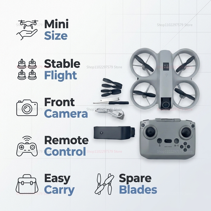 Mini Dron con Cámara HD 8K, FP - Drone Without Rc reseña y precio