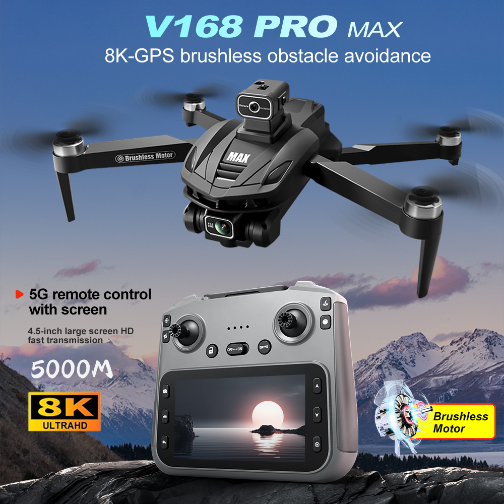 V168 PRO Max GPS Drone 8K Prof - Drone Rc Pro reseña y precio