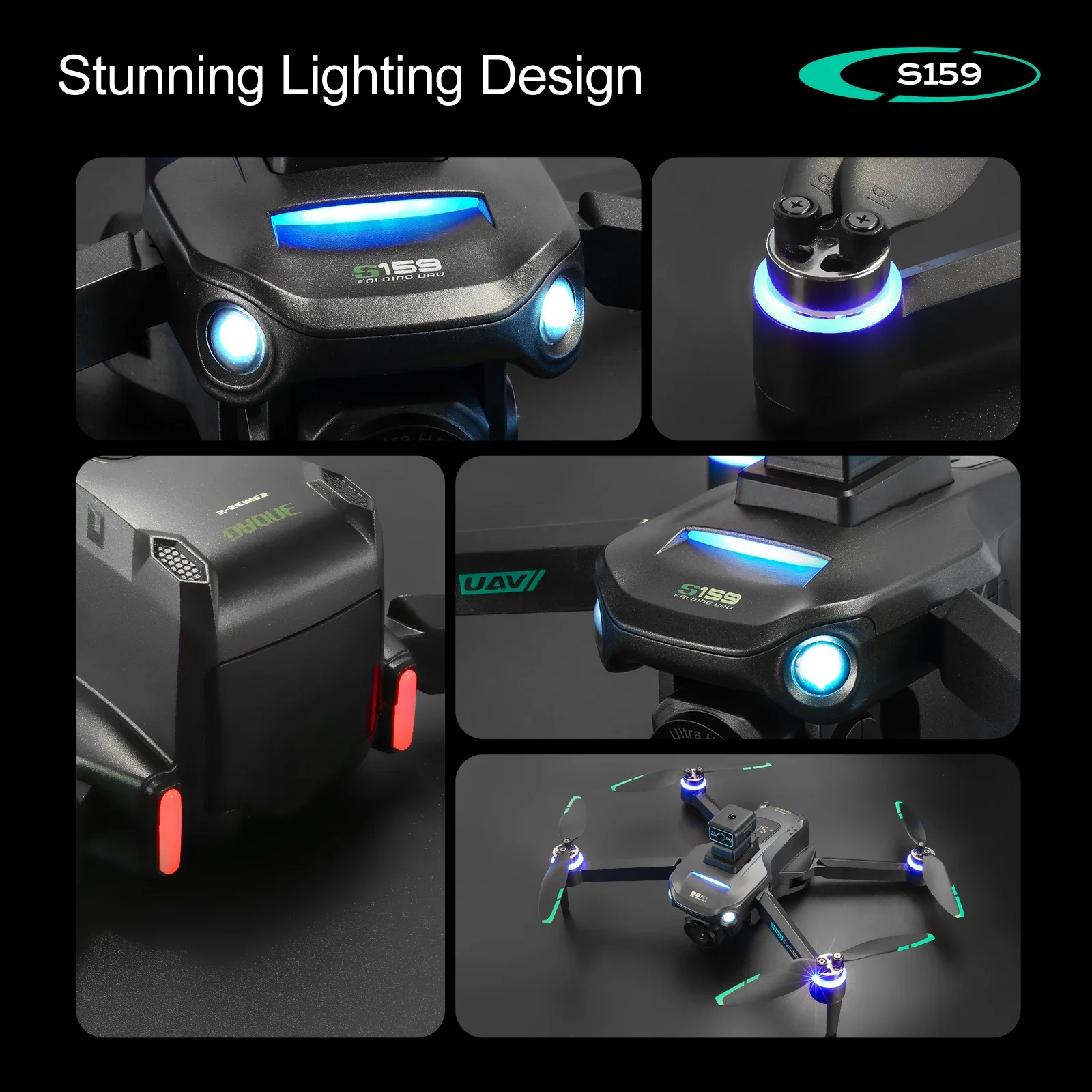 S159 GPS Drone profesional 8K  - Drone Rc Gps S159 reseña y precio