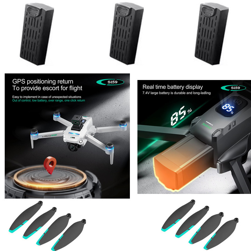 S159 GPS RC Drone batería Orig - Drone Rc Gps S159 reseña y precio