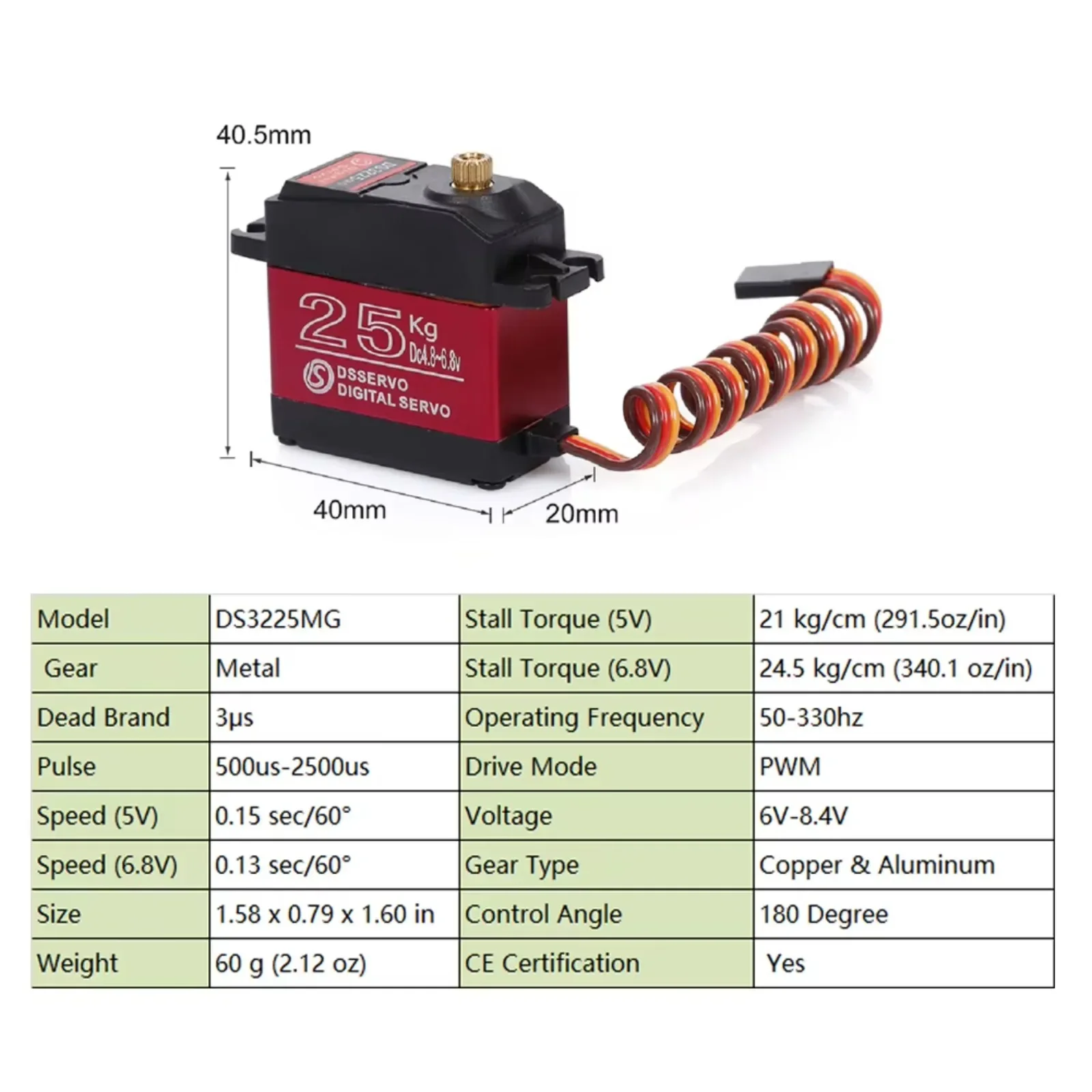 4 Uds DS3225 25Kg RC Servo Dig - Rc Car Servo reseña y precio